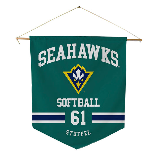 UNC Wilmington - NCAA Softball : Cammie Stuffel - Pennant - 18" x 21"-0