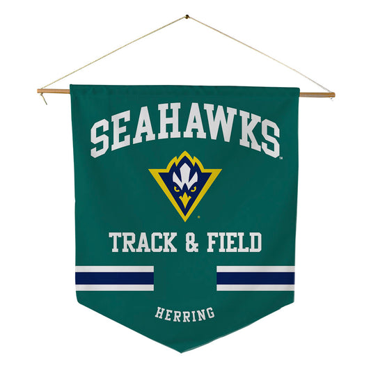 UNC Wilmington - NCAA Men's Track & Field : Reid Herring - Pennant - 18" x 21"-0