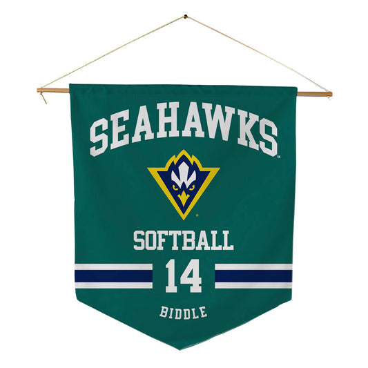 UNC Wilmington - NCAA Softball : Madison Biddle - Pennant - 18" x 21"-0