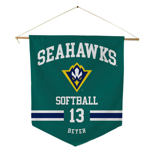 UNC Wilmington - NCAA Softball : MG Beyer - Pennant - 18" x 21"-0