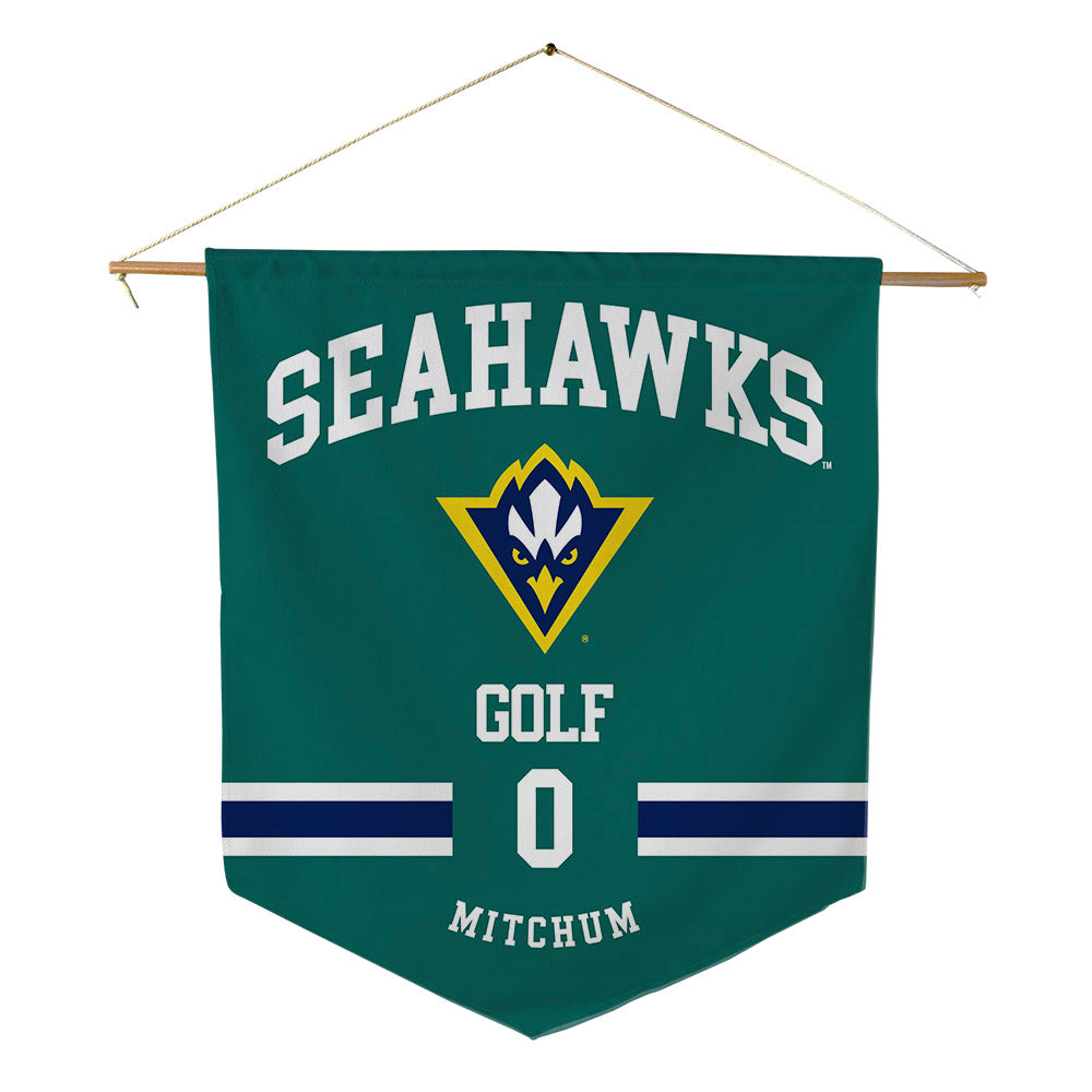 UNC Wilmington - NCAA Men's Golf : Gray Mitchum - Pennant - 18" x 21"-0