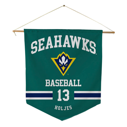 UNC Wilmington - NCAA Baseball : Carter Holjes - Pennant - 18" x 21"-0
