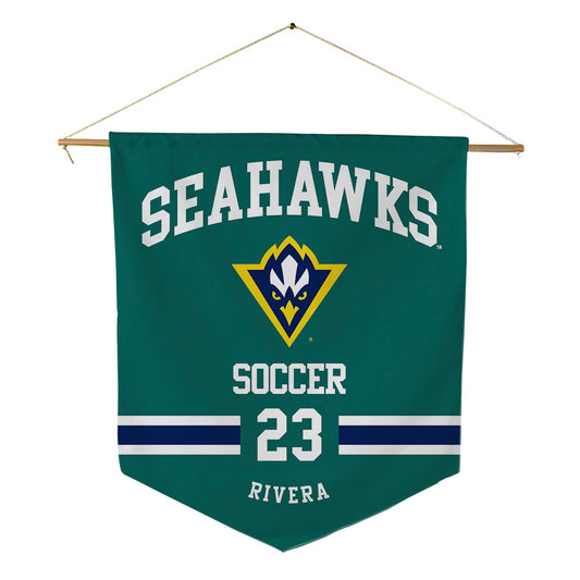 UNC Wilmington - NCAA Men's Soccer : Martin Rivera - Pennant - 18" x 21"-0