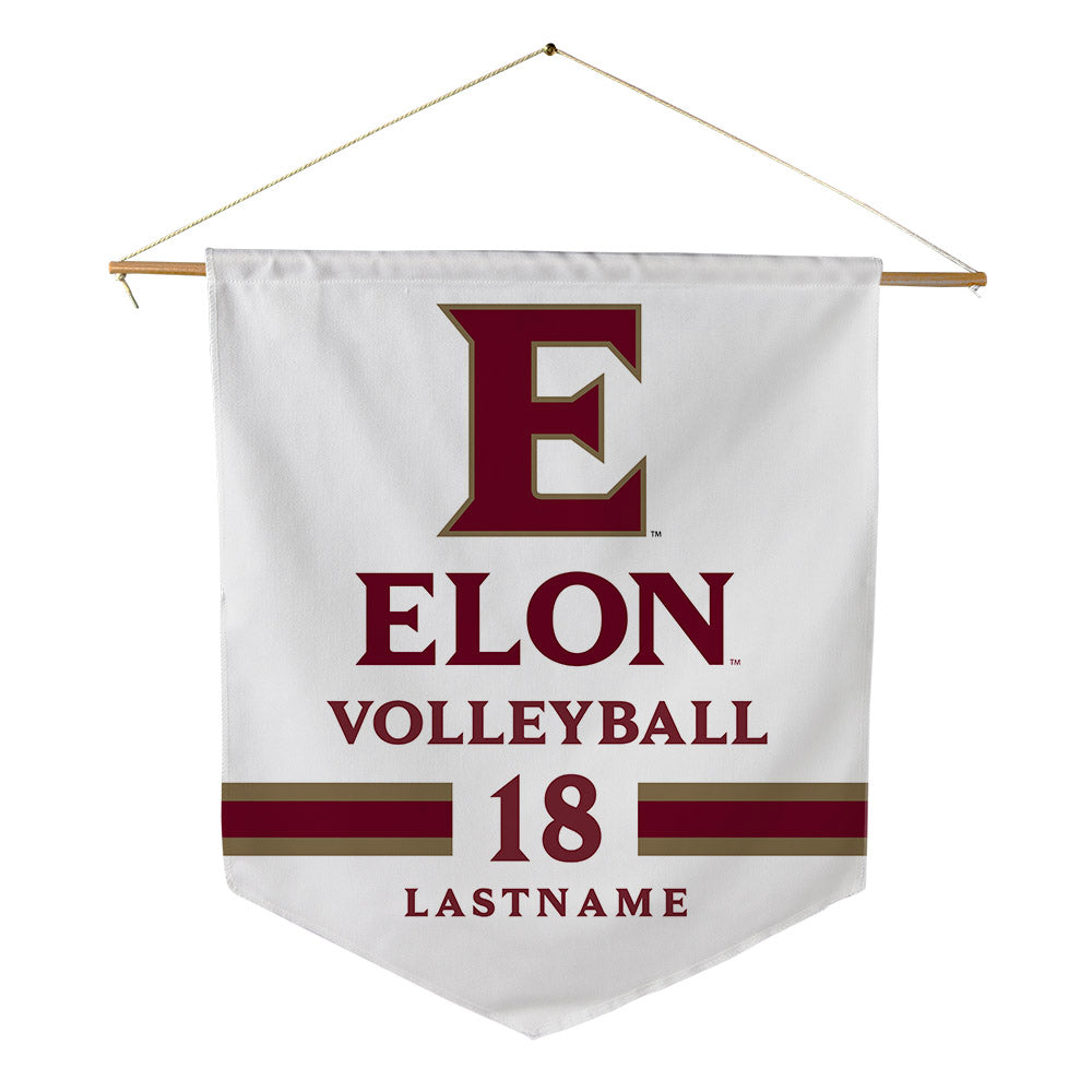 Elon - NCAA Women's Volleyball : April Rice - Pennant - 18" x 21"-0