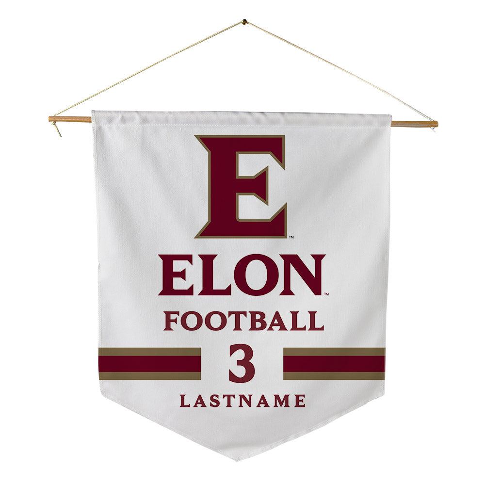 Elon - NCAA Football : Landyn Backey - Pennant - 18" x 21"-0