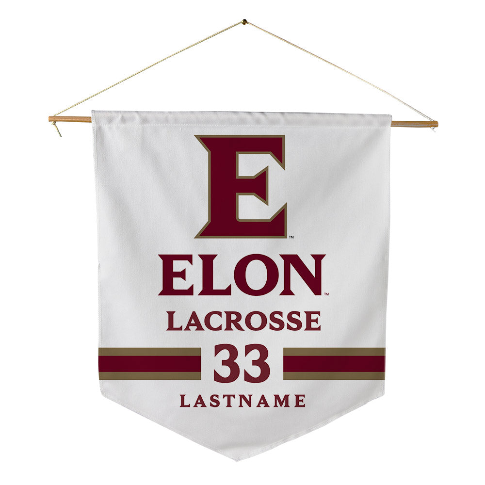 Elon - NCAA Women's Lacrosse : Lizzie Scalzo - Pennant - 18" x 21"-0