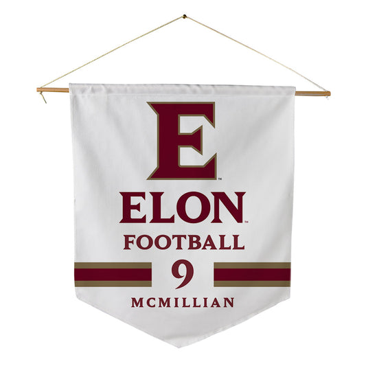 Elon - NCAA Football : Kenaz McMillian - Pennant - 18" x 21"-0