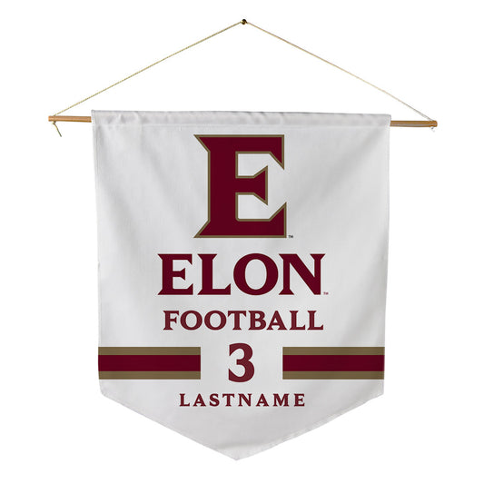 Elon - NCAA Football : Marco Patierno - Pennant - 18" x 21"-0