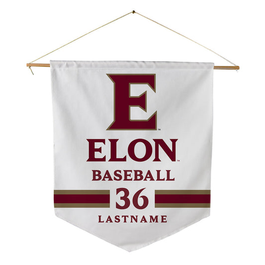 Elon - NCAA Baseball : Itai Spinoza - Pennant - 18" x 21"-0