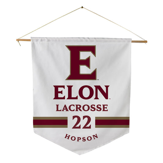 Elon - NCAA Women's Lacrosse : Cierra Hopson - Pennant - 18" x 21"-0