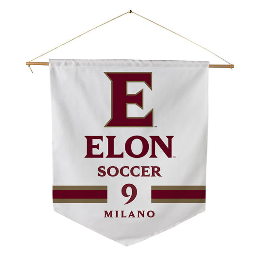 Elon - NCAA Women's Soccer : Gia Milano - Pennant - 18" x 21"-0