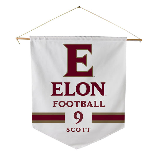 Elon - NCAA Football : Brycen Scott - Pennant - 18" x 21"-0