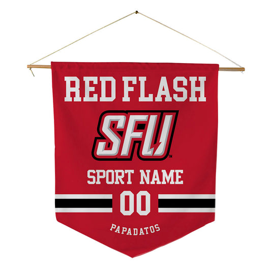 St. Francis - NCAA Men's Basketball : Paris Papadatos - Pennant - 18" x 21"-0
