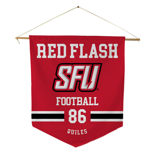 St. Francis - NCAA Football : Efrain Quiles - Pennant - 18" x 21"-0