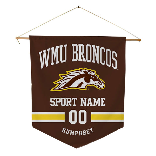 Western Michigan - NCAA Men's Ice Hockey : Ryan Humphrey - Pennant - 18" x 21"-0