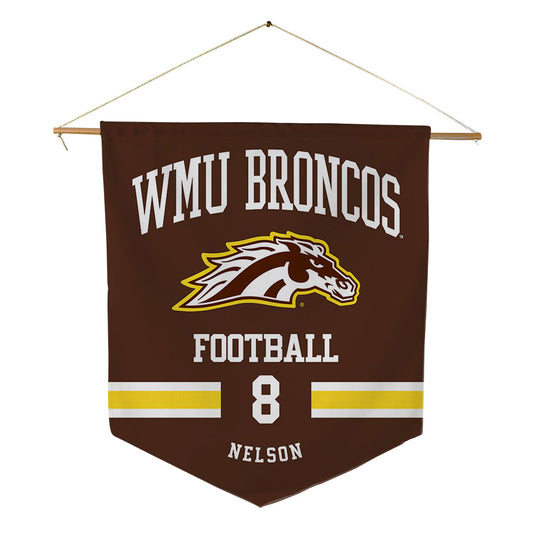 Western Michigan - NCAA Football : Egypt Nelson - Pennant - 18" x 21"-0