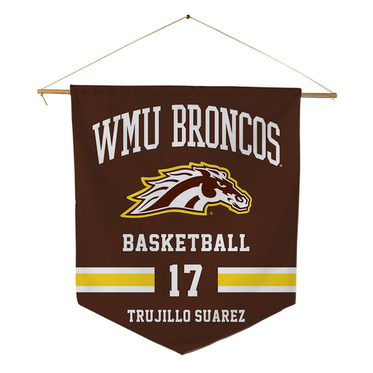 Western Michigan - NCAA Women's Basketball : Irene Trujillo Suarez - Pennant - 18" x 21"-0