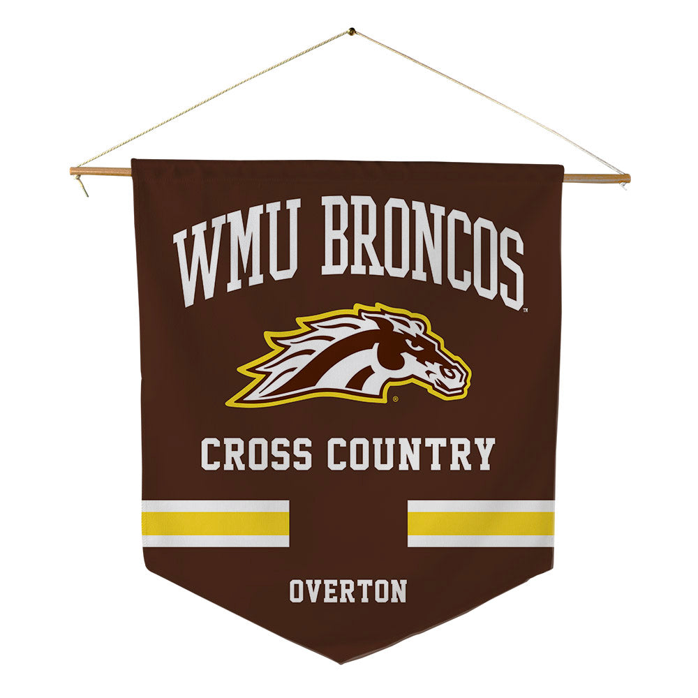 Western Michigan - NCAA Women's Cross Country : Lily Overton - Pennant - 18" x 21"-0