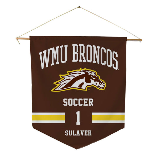 Western Michigan - NCAA Women's Soccer : Reagan Sulaver - Pennant - 18" x 21"-0