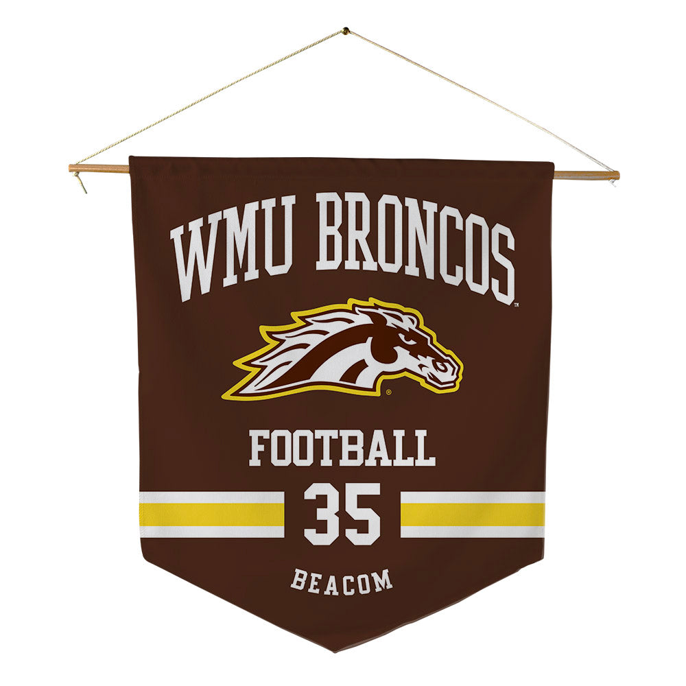 Western Michigan - NCAA Football : Anthony Beacom - Pennant - 18" x 21"-0