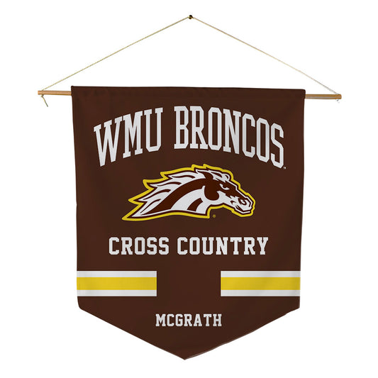 Western Michigan - NCAA Women's Cross Country : Larissa McGrath - Pennant - 18" x 21"-0