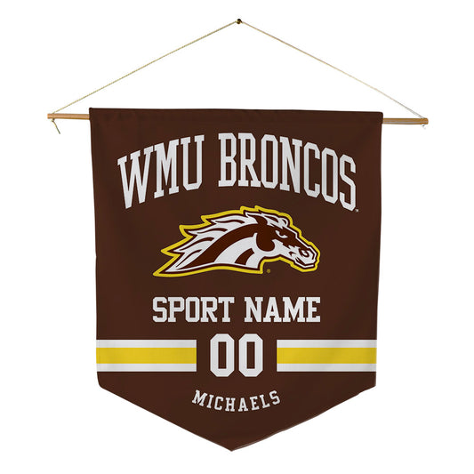 Western Michigan - NCAA Men's Ice Hockey : Owen Michaels - Pennant - 18" x 21"-0