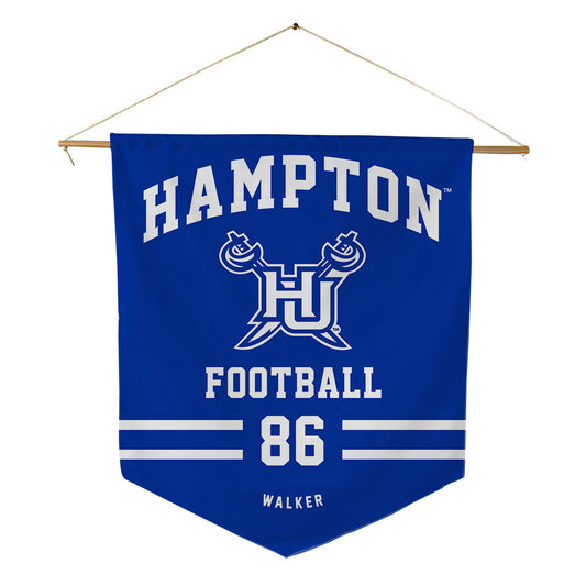 Hampton - NCAA Football : Jalen Walker - Pennant - 18" x 21"-0