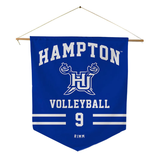 Hampton - NCAA Women's Volleyball : Jaya Rimm - Pennant - 18" x 21"-0