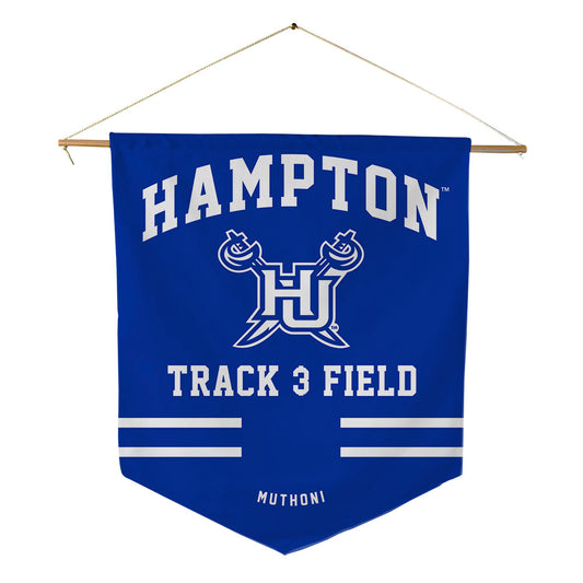 Hampton - NCAA Women's Track & Field : Peninah Muthoni - Pennant - 18" x 21"-0