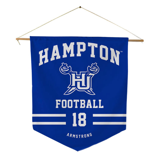 Hampton - NCAA Football : Antonio Armstrong - Pennant - 18" x 21"-0