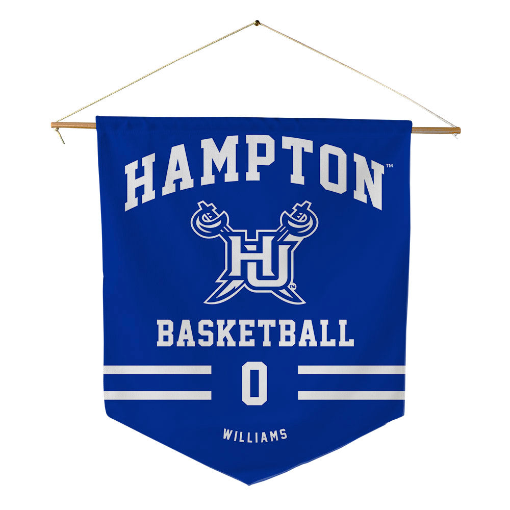 Hampton - NCAA Men's Basketball : Kody Williams - Pennant - 18" x 21"-0