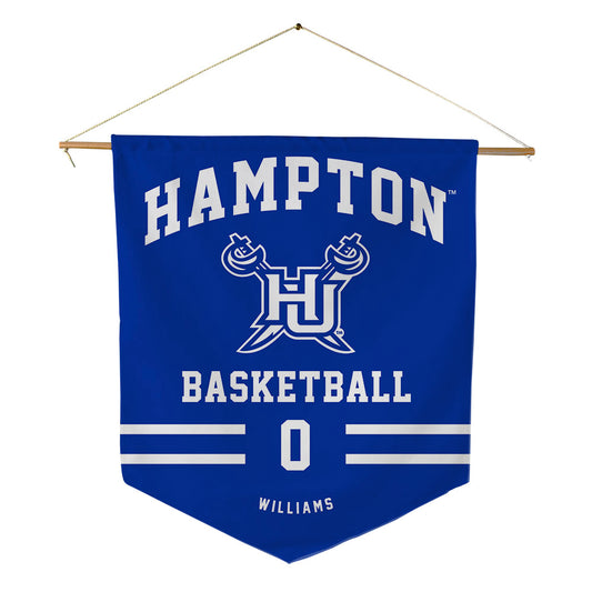 Hampton - NCAA Men's Basketball : Kody Williams - Pennant - 18" x 21"-0