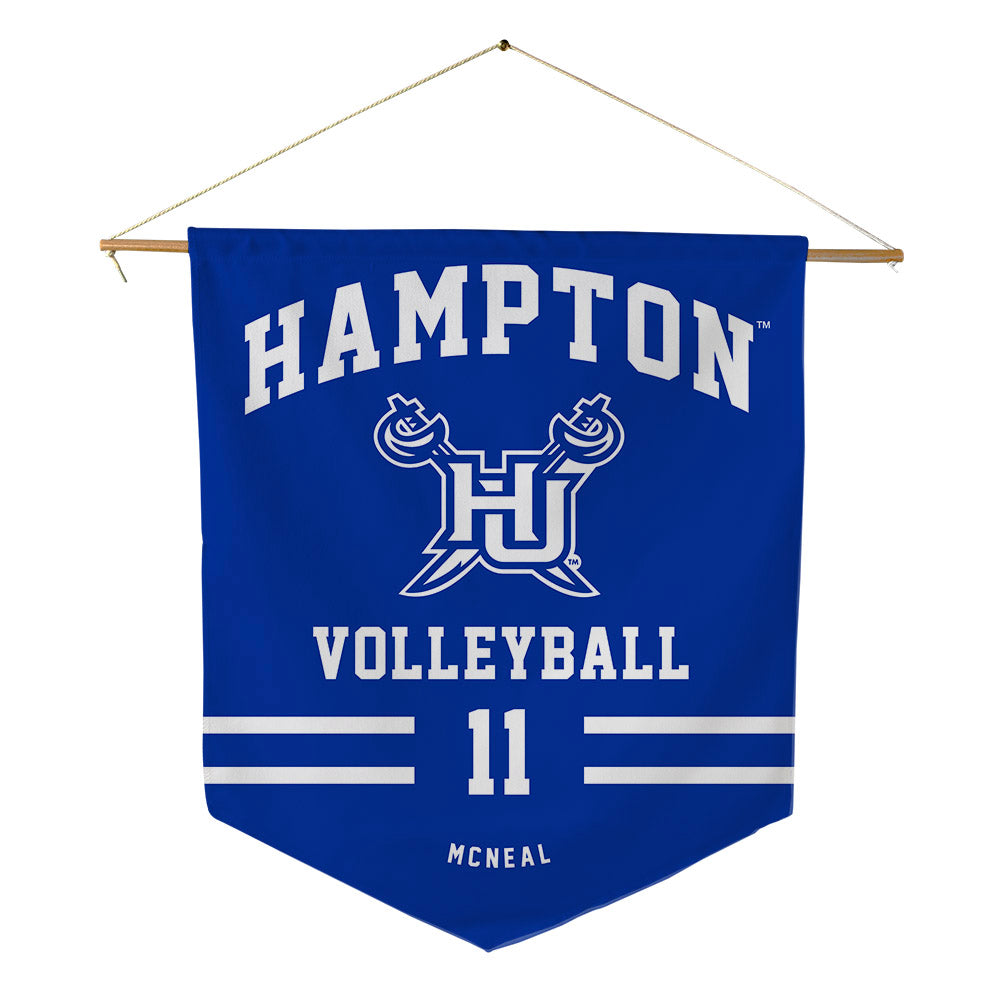 Hampton - NCAA Women's Volleyball : Kylah McNeal - Pennant - 18" x 21"-0