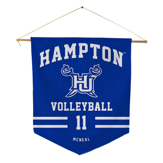 Hampton - NCAA Women's Volleyball : Kylah McNeal - Pennant - 18" x 21"-0