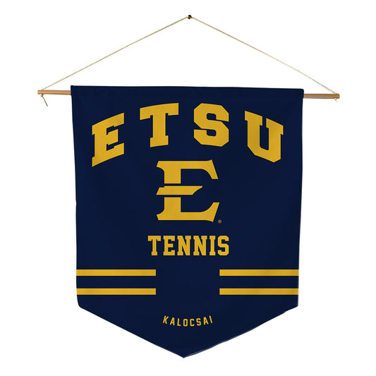 East Tennessee State - NCAA Men's Tennis : Peter Kalocsai - Pennant - 18" x 21"-0