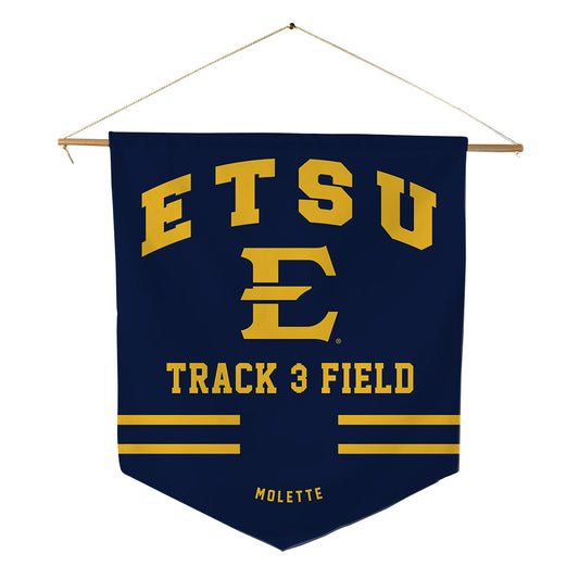 East Tennessee State - NCAA Women's Track & Field : Akera Molette - Pennant - 18" x 21"-0