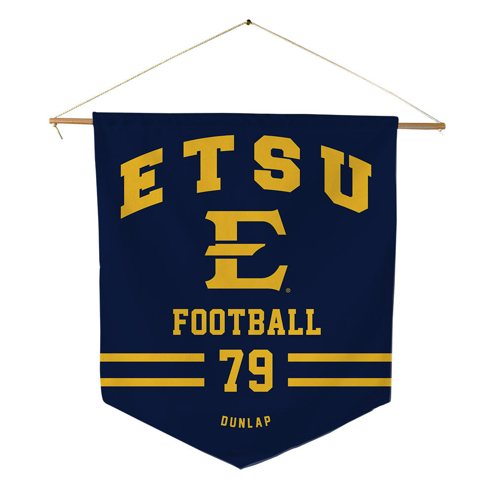 East Tennessee State - NCAA Football : Mitchell Dunlap - Pennant - 18" x 21"-0