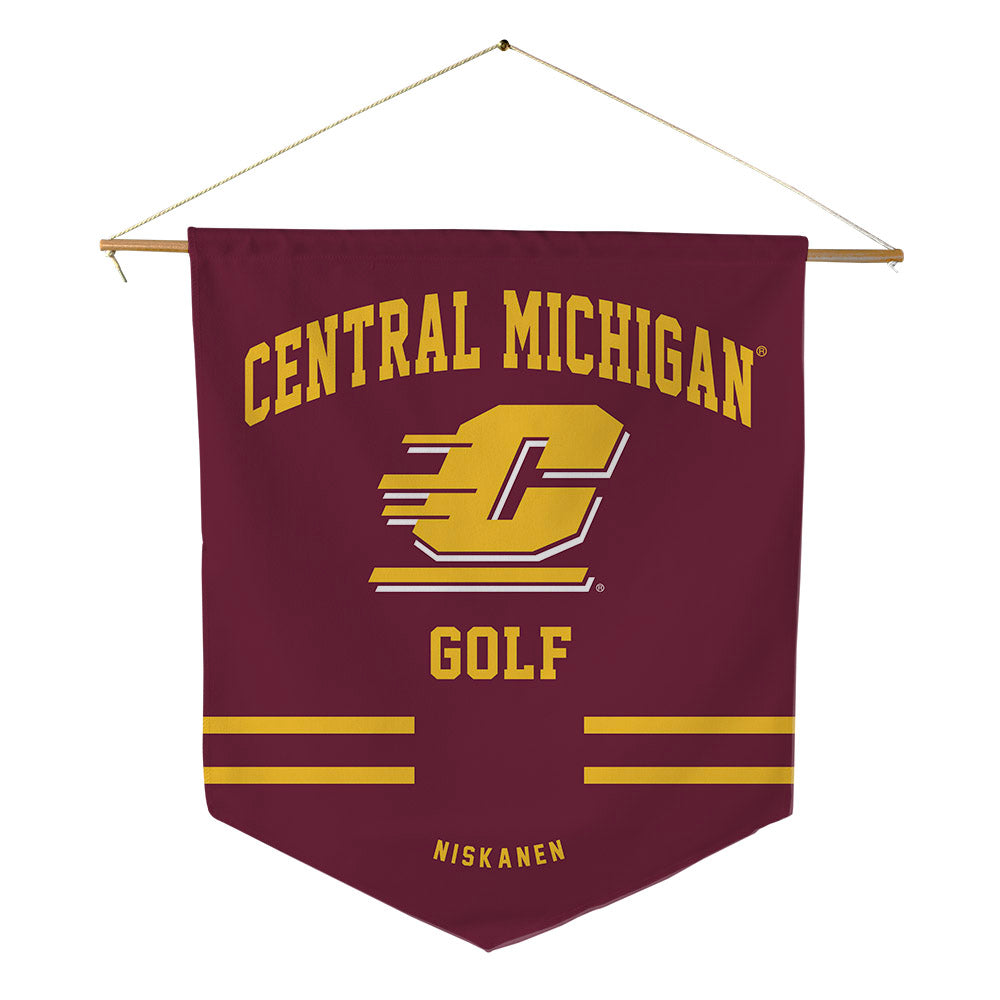 Central Michigan - NCAA Women's Golf : Rachel Niskanen - Pennant - 18" x 21"-0