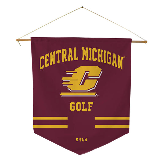 Central Michigan - NCAA Women's Golf : Evanka Shah - Pennant - 18" x 21"-0