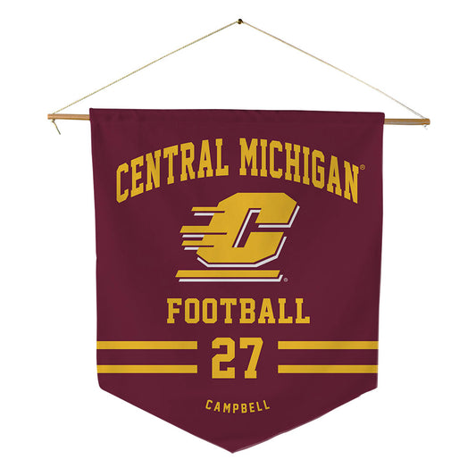 Central Michigan - NCAA Football : Tysen Campbell - Pennant - 18" x 21"-0