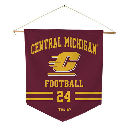 Central Michigan - NCAA Football : Mekhi Jenkins - Pennant - 18" x 21"-0
