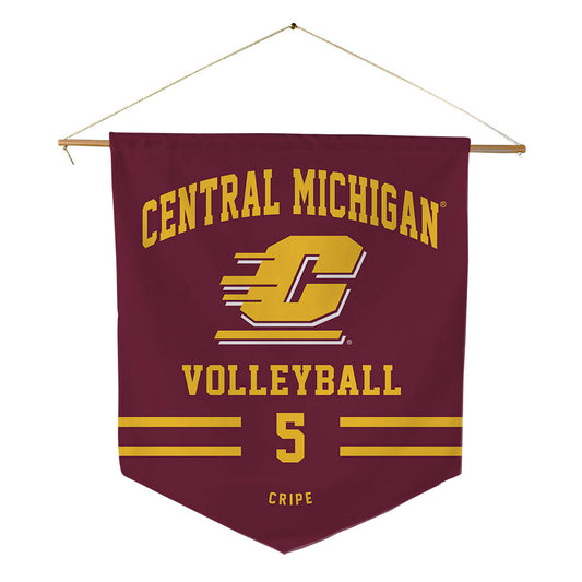 Central Michigan - NCAA Women's Volleyball : Taylor Cripe - Pennant - 18" x 21"-0