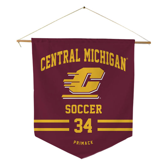 Central Michigan - NCAA Women's Soccer : Taylor Primack - Pennant - 18" x 21"-0