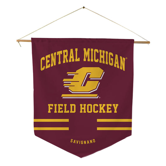 Central Michigan - NCAA Women's Field Hockey : Teah Savignano - Pennant - 18" x 21"-0