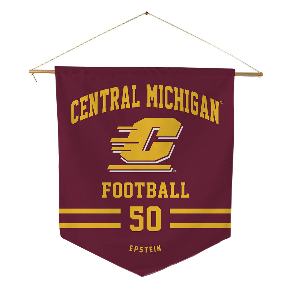Central Michigan - NCAA Football : Lincoln Epstein - Pennant - 18" x 21"-0