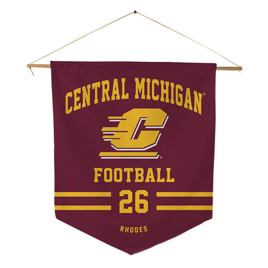 Central Michigan - NCAA Football : Cairo Rhodes - Pennant - 18" x 21"-0