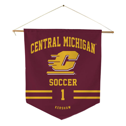 Central Michigan - NCAA Women's Soccer : Jadia Kershaw - Pennant - 18" x 21"-0