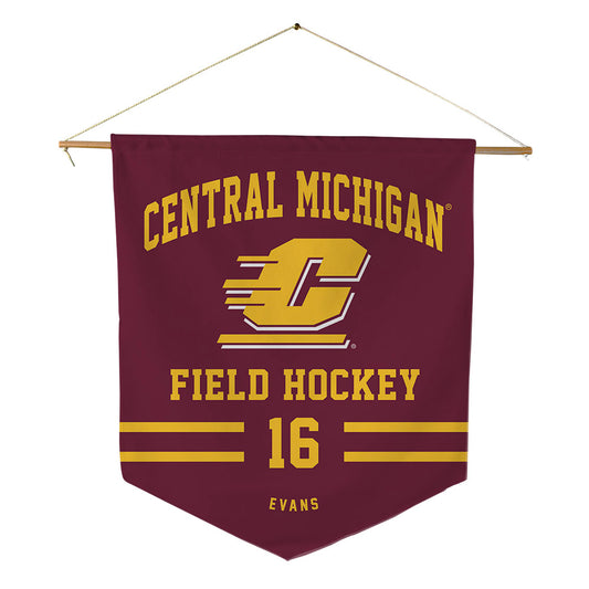 Central Michigan - NCAA Women's Field Hockey : Nora Evans - Pennant - 18" x 21"-0