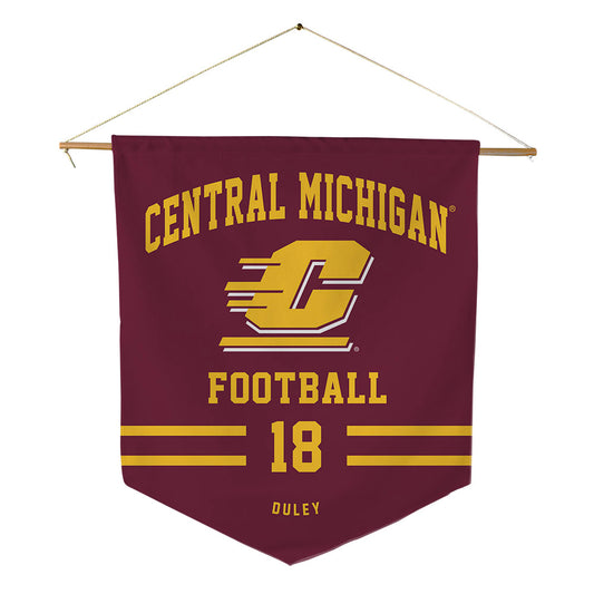 Central Michigan - NCAA Football : Declan Duley - Pennant - 18" x 21"-0