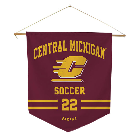 Central Michigan - NCAA Women's Soccer : Ella Farkas - Pennant - 18" x 21"-0